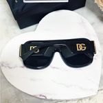 Dolce & Gabbana Authentic Black & Gold DG Mask Unisex Sunglasses Photo 4