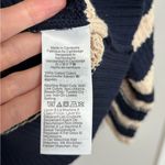 J.Crew NWT Textured Crewneck Pullover Sweater in Navy and Ivory Stripe - M Photo 5