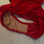 One Piece Red vintage swimsuit with bows Photo 5