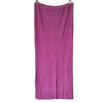 Free People NWT L Borderline Knit Wrap Midi Skirt in Orchid Combo Photo 2