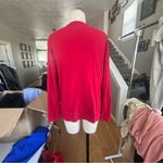 Lacoste  Red V-Neck Long Sleeve Shirt (has small flaw ) Photo 1