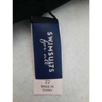 NWT NEW Swimsuits For All Womens Plus Size 22 Floral Print Underwire Tankini Top Blue Photo 4