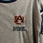 PINK - Victoria's Secret  Gray and Navy Auburn tiger T-shirt L Photo 1