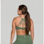 IAB MFG NWT 'Namaste' Strappy Sports Bra in 'Hunter' Green Medium Photo 3