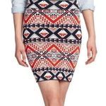 BCBGMAXAZRIA | Bohemian Aztec Southwestern Tribal Print Pencil Skirt Size XS Photo 0