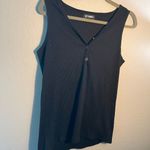 Flamingo Urban Black Fitted Sleeveless Tank Top Mini Dress SZ M 1/4 Button Blue Size M Photo 2