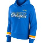 Fanatics  Powder Blue Los Angeles Chargers Over Under Pullover Hoodie Size XS Photo 0