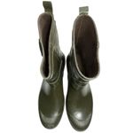 Coach  Women’s Size 9 Fatigue Army Green Lester Shiny Rubber Rain Water Boots Photo 2