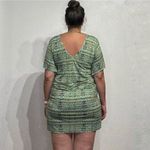 Veronica M . Green Waist Tie Mini Dress Sz S Photo 9