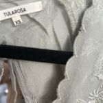 Tularosa  Natalie Embroidered Midi Dress in Blue Abyss NWT Photo 4