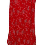 Natori Vintage  Jose Red and white slip dress with a floral pattern Photo 0