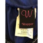 Wrapper  ~ Size X-Small  ~ Blue Blouse ~ V-Neck Photo 6