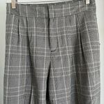 ZARA  women’s Gray Plaid Pants Photo 2