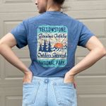 Retro Cropped Yellowstone National Park Outdoor Cotton Crop T Photo 4