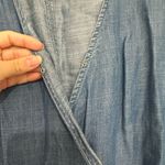 Loft ANN TAYLOR  Women's Soft Comfy Lyocell Shorts Overall chambray romper Photo 4