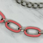 Reversible Coral Taupe Y2K Chain Link Belt One Size (OS) ✨ Silver Photo 10