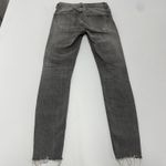 ZARA Jeans Womens Size 4 Gray Skinny Distressed Frayed Hem Grunge Photo 1