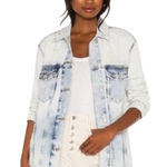 Free People x WE THE FREE Women’s Distressed Lightwash Denim Jacket Photo 0