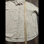 Madewell  Cotton Ivory Button Quiet Luxury Double Pocket Womens Work Shirt Medium Photo 8