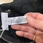 Fleur Du Mal black lace high neck blouse pleated front and cuffed sleeve Photo 8