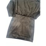 J. McLaughlin  Tinley 3/4 Sleeve mocha brown faux suede Sheath Dress sz XS $248 Photo 3