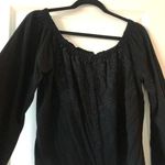 Honey Belle Cute black eyelet top Sz Lg Photo 0