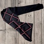 Vintage 90s Country Casuals Sweater Medium Black Gray Red Striped Wool b… Size undefined Photo 9