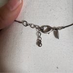 EXPRESS  Silver Tone Chain Necklace With Pendant Classic Preppy Photo 2