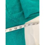 Vintage Floral Embroidered Teal Cardigan Sweater EUC Sz M Button Down Knitted Size M Photo 7