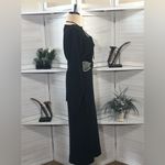 Vintage Y2K 90s Wool Blend Gray Long Sleeve Sweater Midi Dress Size M L Black Size M Photo 3