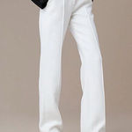 Diane Von Furstenberg $398 NEW  DVF Pleat Front Pants Ivory 12 *read Description Photo 0
