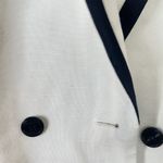 Jacqueline Ferrar Vintage  Womens Blazer White Multi-Color Size 14 Viscose Blend Photo 9