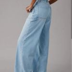 American Eagle  Wide-Leg Jeans Dreamy Drape Stretch Super High-Waisted Baggy Photo 1