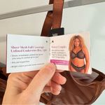 NWT Curvy Couture Sheer Mesh Full Coverage Unlined Underwire Bra Brown 36H Size undefined Photo 3