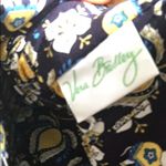 Vera Bradley Eloise Ellie Blue Yellow Paisley Shoulder Carryall Style Bag Photo 6