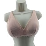 Knix Micro Modal Rib Bralette Pink Womens Small Photo 0