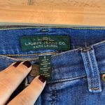 Ralph Lauren Women's classic straight jean sz 8 medium wash midrise work *flaw Blue Photo 1