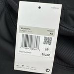 Nike  Women's Tight Fit Mid Rise Ribbed Panel Biker Shorts Black Size XS NWT Photo 2