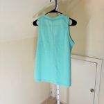 Andree by Unit  NWT Women's Button Down Waffle Tank Top Aqua Size S Photo 5