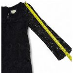 Maeve Black Lace Dress Long Sleeve Cocktail Party Elegant Evening sz 8 Photo 6