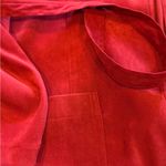 Briggs New York Red faux suede Blazer Sophisticated Style Photo 3