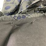 Maje Rodeo Lace Mini Dress High Neck Pleated Gothic Black Blue Photo 4