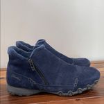 Skechers  Earthy Chic Relaxed Fit Suede Biker Boots
In Navy Size 12 Wide Photo 4