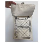 Vintage Borders Books Illustrated cream Canvas Tote Bag Purse Print 100% Cotton Black Photo 7