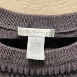 Design History  A-Line Dress Black Gray 3/4 Sleeves Knit Sweater Dress Size Small Photo 4