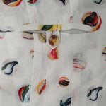 Anthropologie  Conversation Women's Button Down Shirt with Marble Print Size 4 Photo 7