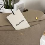 Cuyana new  16” leather system tote bag work career casual purse with strap STONE Photo 13