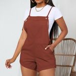 Women's Casual Short Bib Overalls Photo 2