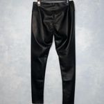 Hunter & Brown Black Faux Leather Spandex Leggings XL Photo 2