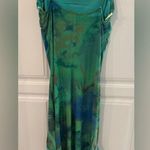 Women's Green Tight Fitted Square Neck Bodycon Dress L Size L Photo 4